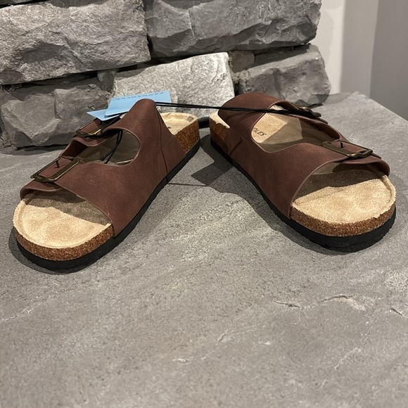 Aerosoles Adjustable Buckle,slip on,lightweight,stable,flexible,supportive,cork - Picture 4 of 8